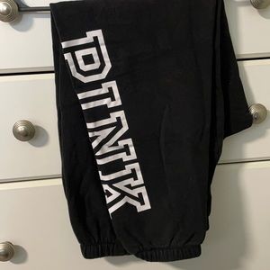 VS PINK BLACK MEDIUM SWEATPANTS